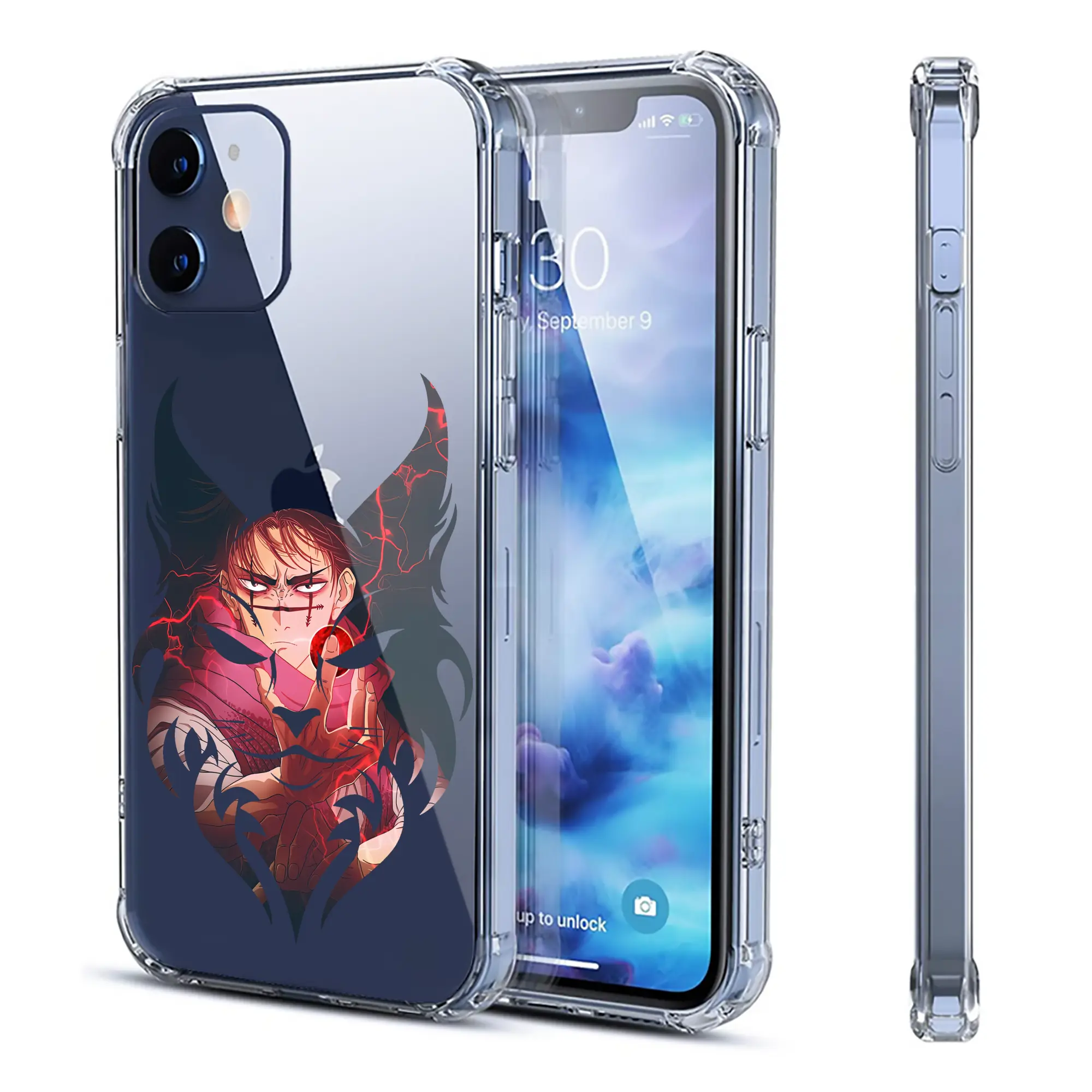 呪術廻戦 グッズ,脹相 - IPhone 12シリーズ対応 ・ 透明スマホケース ・ クリアソフトケース ・ TPU素材 ・ 耐衝撃 ・ 高密着 ・ 防汚 防指紋 ・ 簡単着脱